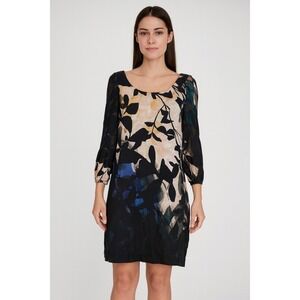 Anthropologie Maeve XS Tunic Dress Shaded Garden Floral Knee Length‎